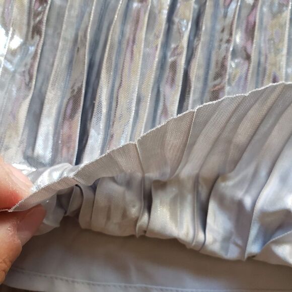 INC silver metallic skirt - Picture 8 of 16